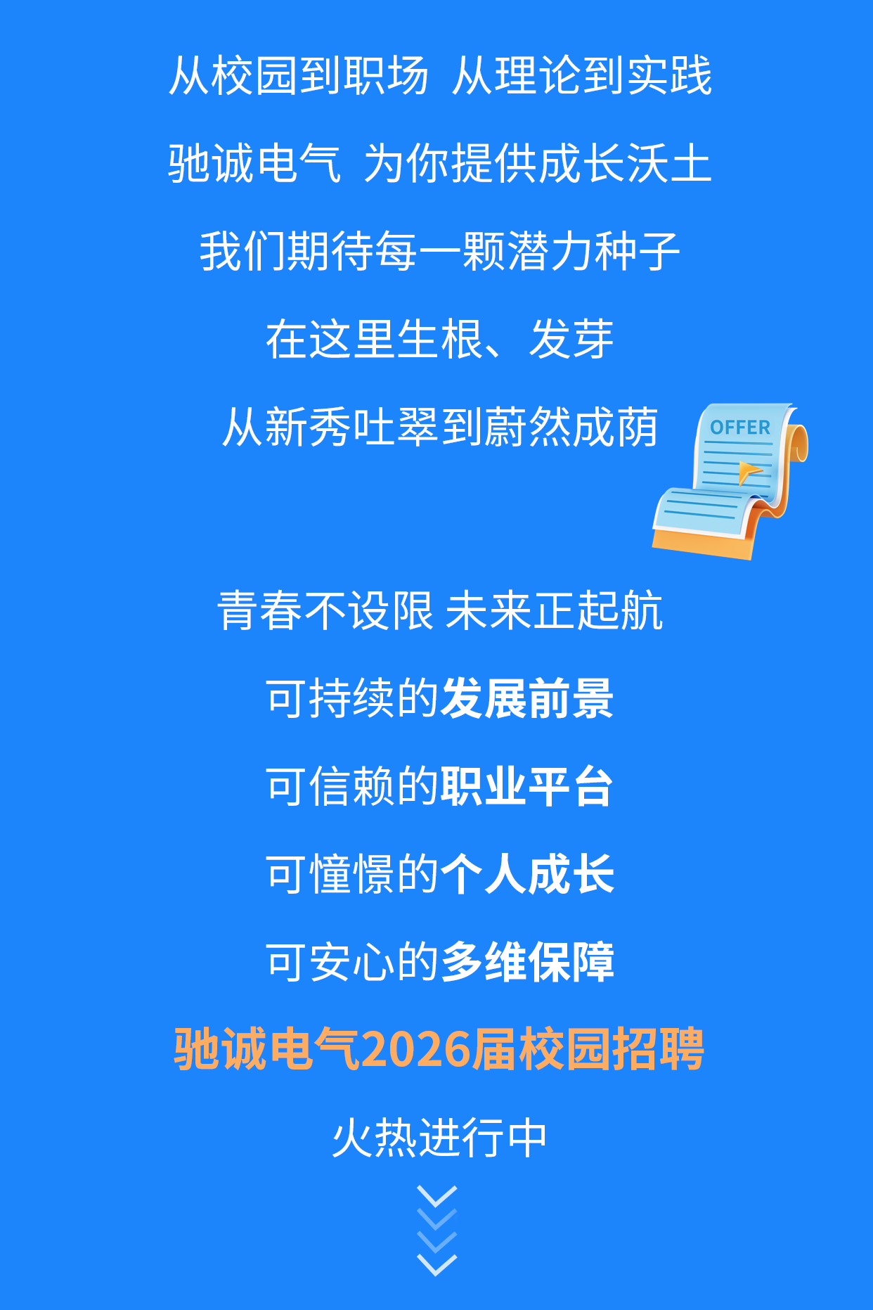 “驰”骋青春 “诚”就未来|驰诚电气2026届校园招聘火热进行中